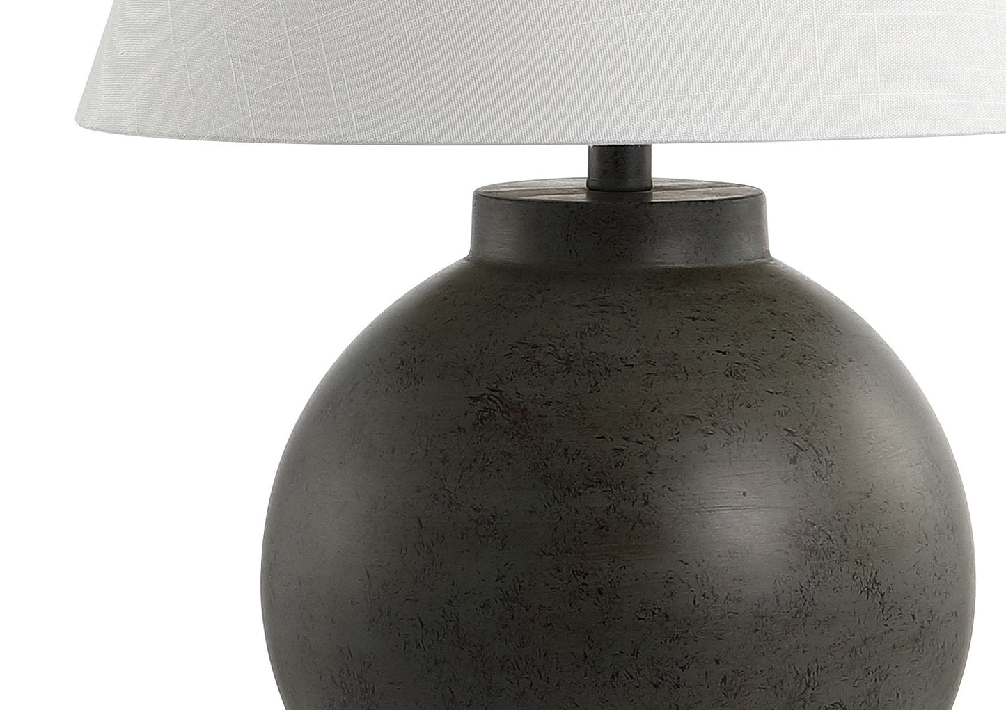 CALABASAS 26" DARK GRAY NOVELTY TABLE LAMP LED WITH DRUM SHADE - Varnish & Vibe