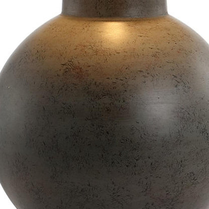 CALABASAS 26" DARK GRAY NOVELTY TABLE LAMP LED WITH DRUM SHADE - Varnish & Vibe