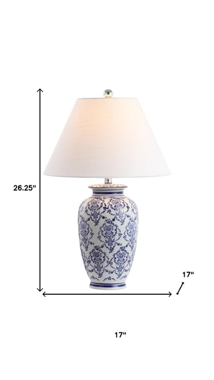 CALABASAS 26" BLUE NOVELTY TABLE LAMP LED WITH GLOBE SHADE - Varnish & Vibe