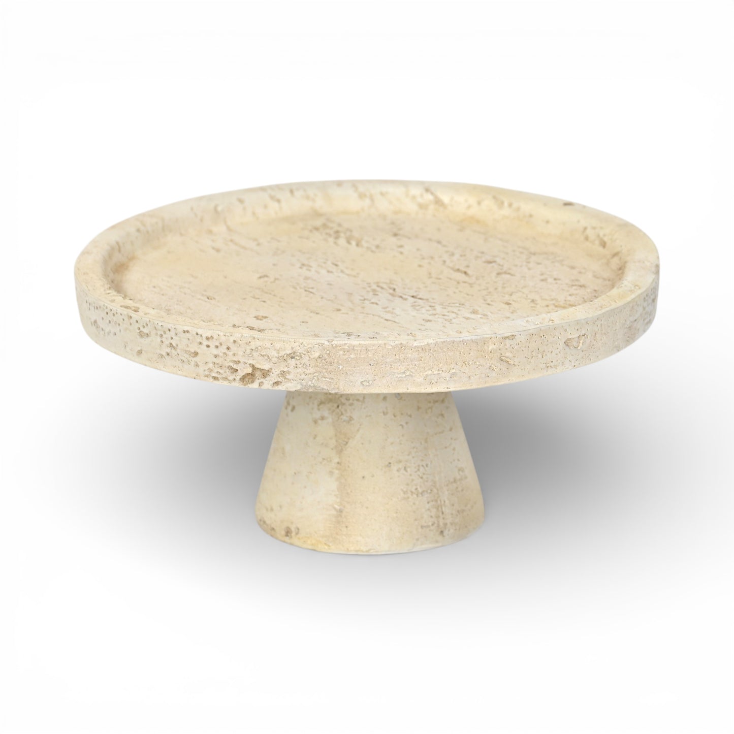 PALISADES 4" BEIGE CEMENT HAND PAINTED DECORATIVE BOWL - Varnish & Vibe