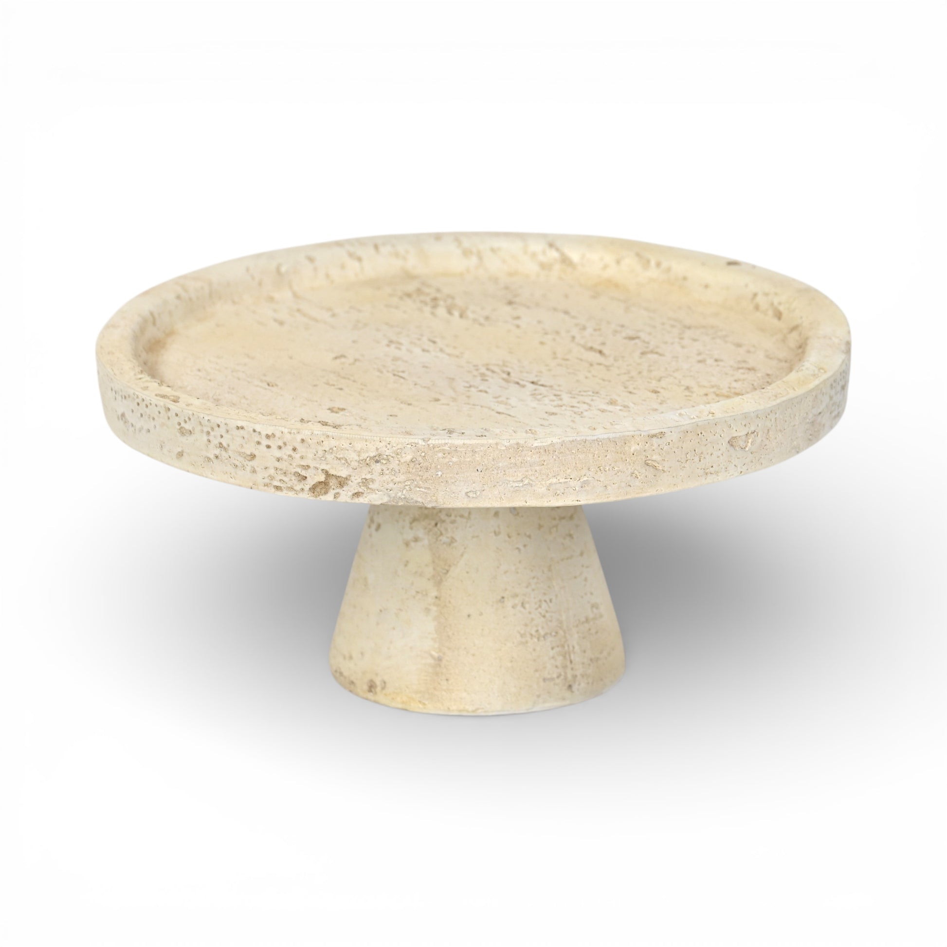PALISADES 4" BEIGE CEMENT HAND PAINTED DECORATIVE BOWL - Varnish & Vibe