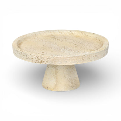 PALISADES 4" BEIGE CEMENT HAND PAINTED DECORATIVE BOWL - Varnish & Vibe