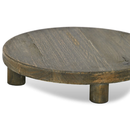 CALABASAS 12" BROWN SOLID WOOD DESK ORGANIZER