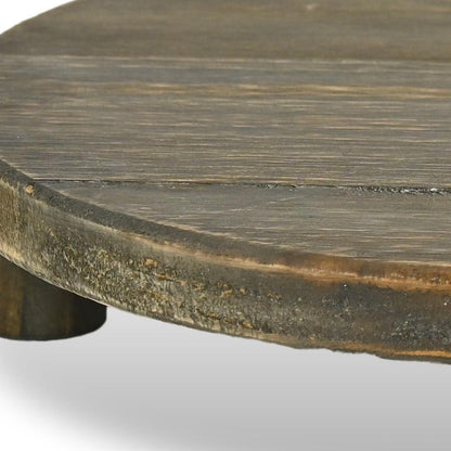 CALABASAS 12" BROWN SOLID WOOD DESK ORGANIZER