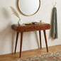 LAUREL 35" CHESTNUT SOLID WOOD CONSOLE TABLE WITH TWO DRAWERS
