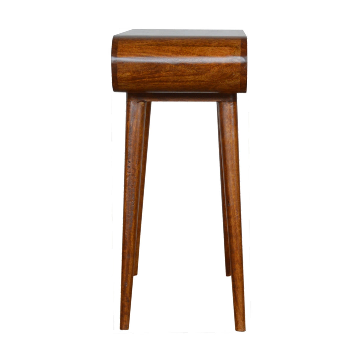 LAUREL 35" CHESTNUT SOLID WOOD CONSOLE TABLE WITH TWO DRAWERS