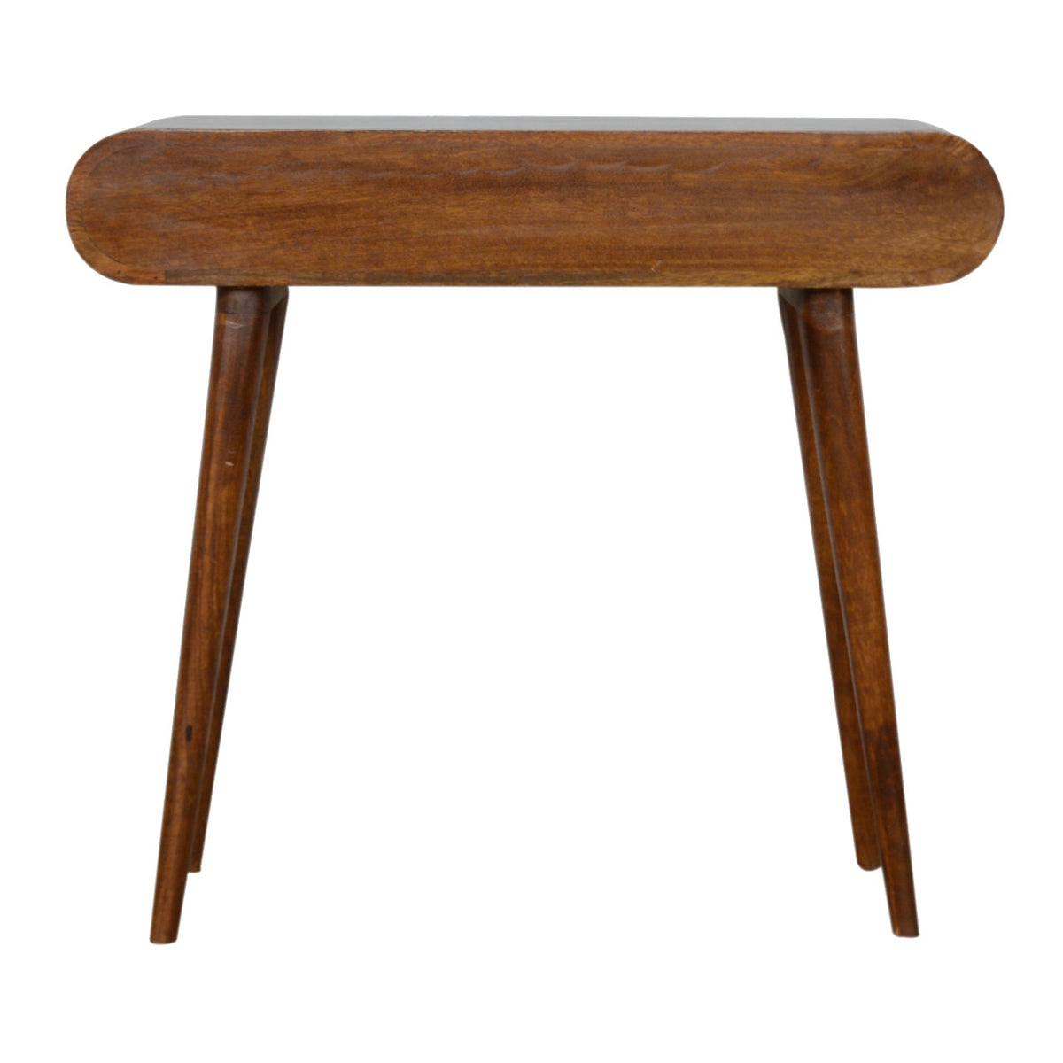 LAUREL 35" CHESTNUT SOLID WOOD CONSOLE TABLE WITH TWO DRAWERS