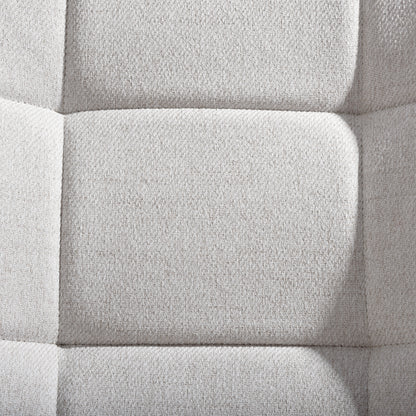 MALIBU 23" BEIGE AND NATURAL TUFTED CHENILLE AND SOLID WOOD WINGBACK CHAIR - Varnish & Vibe