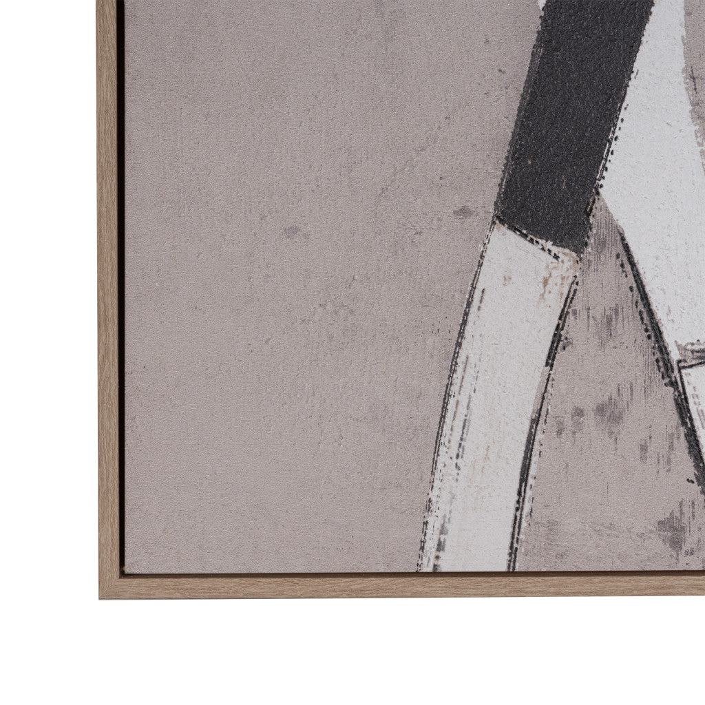 PALISADES GALLOP OF THE DIVINE HAND PAINTED LIGHT BROWN FLOATER FRAME WALL ART - Varnish & Vibe