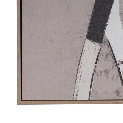 PALISADES GALLOP OF THE DIVINE HAND PAINTED LIGHT BROWN FLOATER FRAME WALL ART - Varnish & Vibe