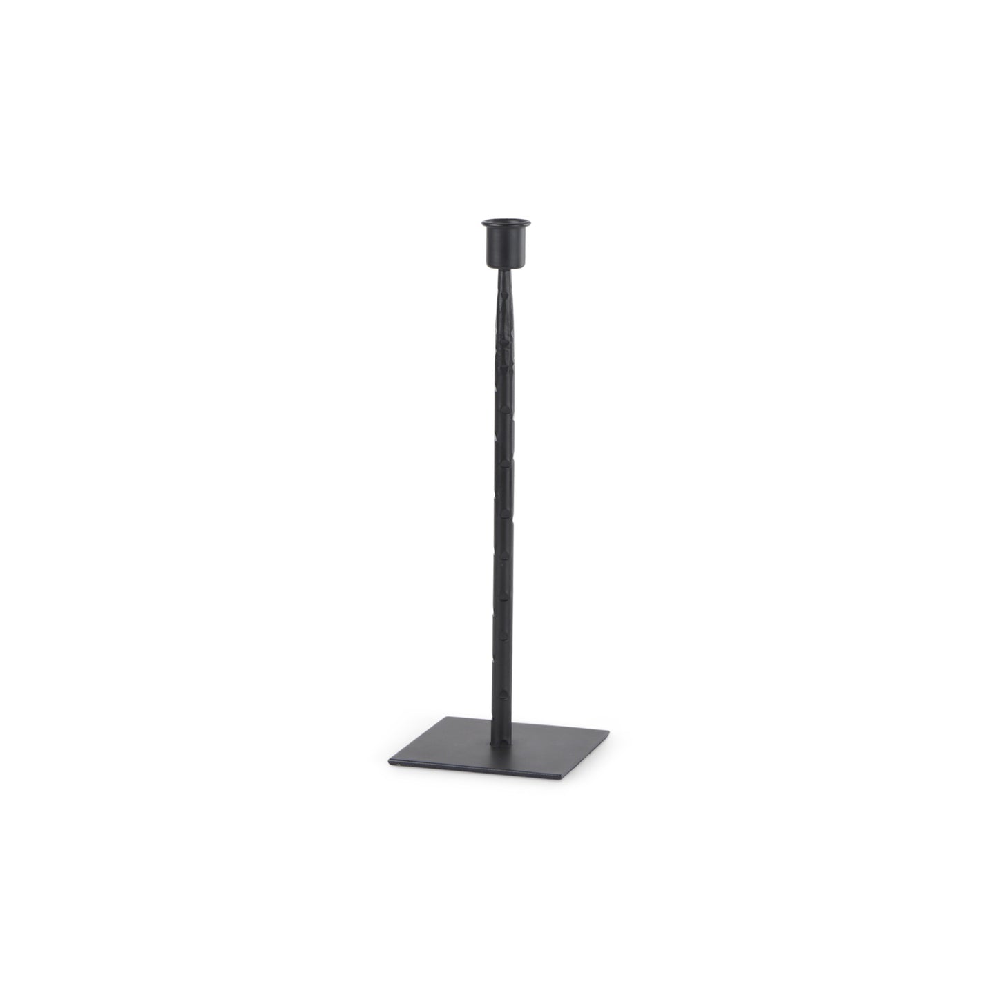 PALISADES 12" BLACK METAL FLOOR TAPER CANDLESTICK - Varnish & Vibe