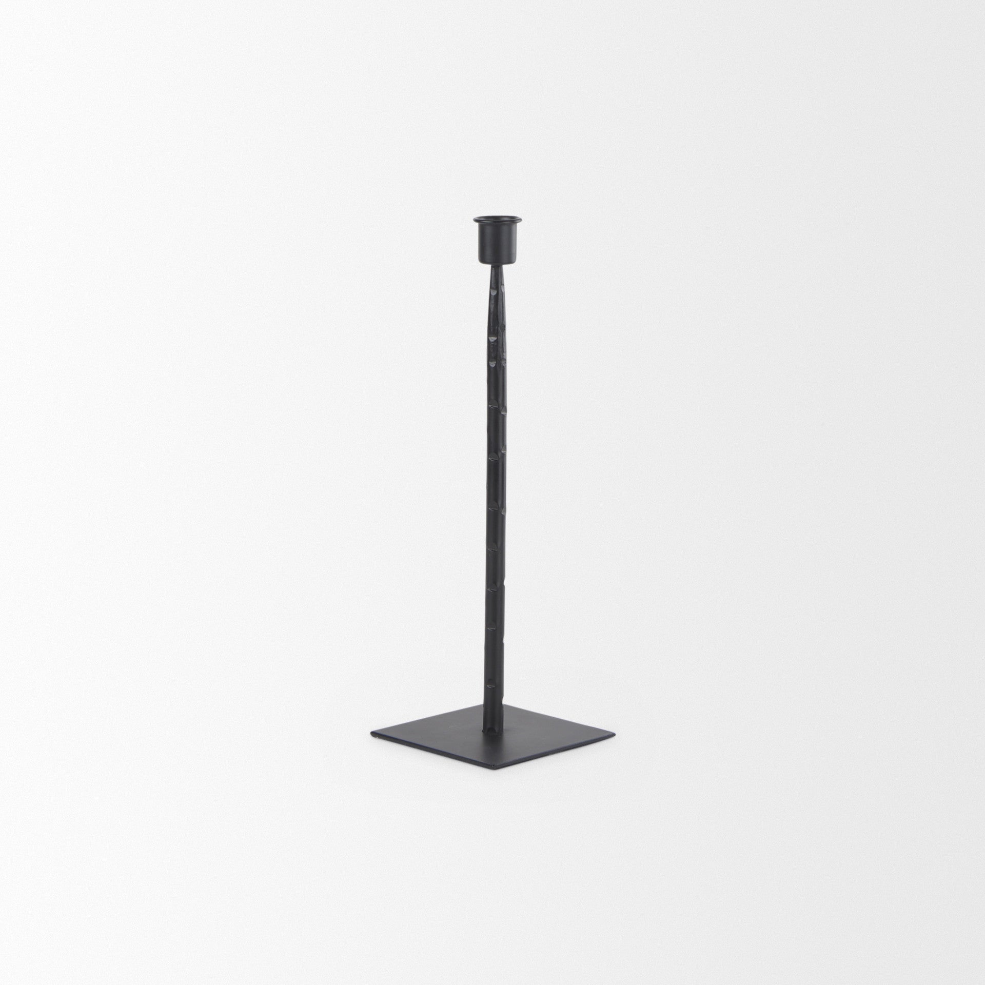 PALISADES 12" BLACK METAL FLOOR TAPER CANDLESTICK - Varnish & Vibe