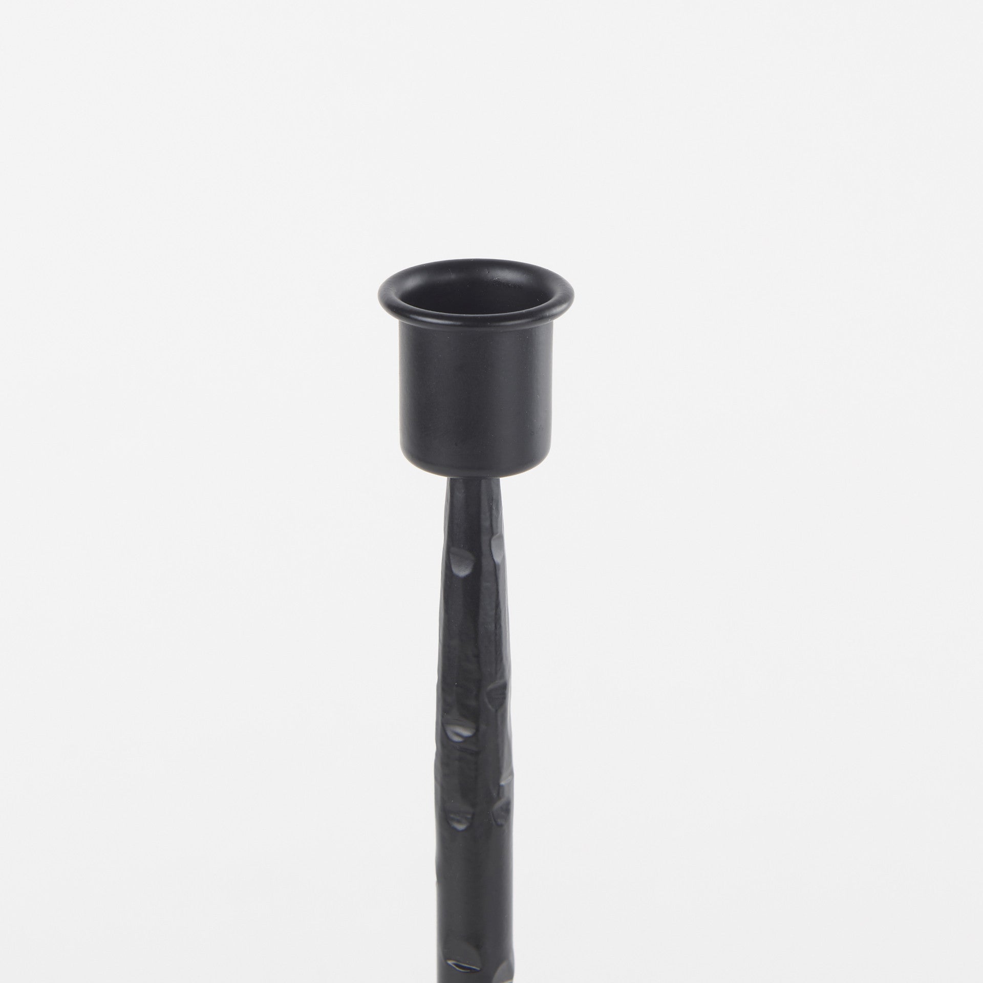 PALISADES 12" BLACK METAL FLOOR TAPER CANDLESTICK - Varnish & Vibe