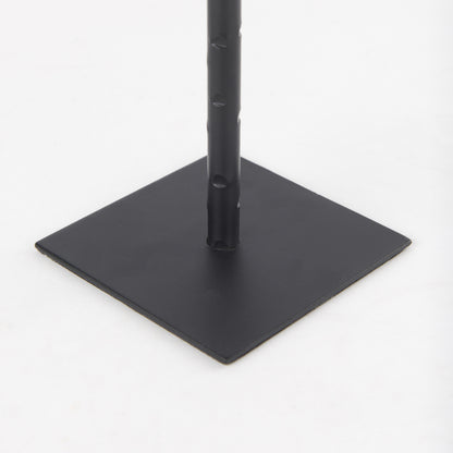 PALISADES 12" BLACK METAL FLOOR TAPER CANDLESTICK - Varnish & Vibe