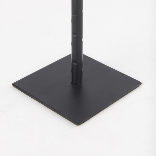 PALISADES 12" BLACK METAL FLOOR TAPER CANDLESTICK - Varnish & Vibe