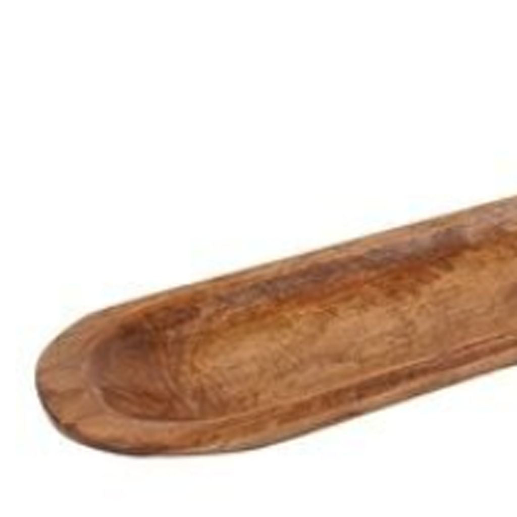 LAUREL 30" NATURAL SOLID WOOD OVAL DOUGH BOWL