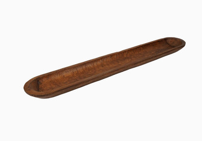 LAUREL 40" BROWN SOLID WOOD OVAL DOUGH BOWL