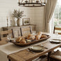 LAUREL 40" NATURAL SOLID WOOD OVAL DOUGH BOWL