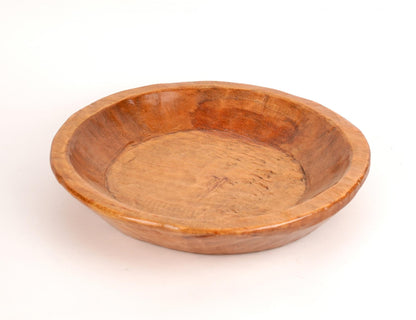 LAUREL 15" NATURAL SOLID WOOD ROUND DOUGH BOWL