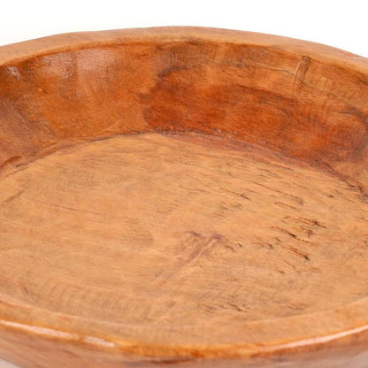 LAUREL 15" NATURAL SOLID WOOD ROUND DOUGH BOWL