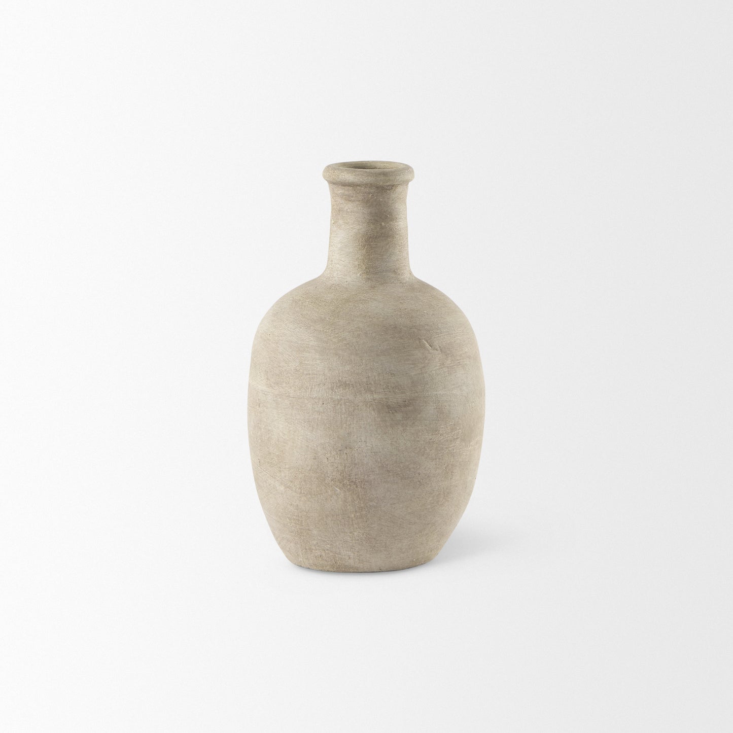 PALISADES 9" BEIGE CERAMIC TABLE VASE - Varnish & Vibe