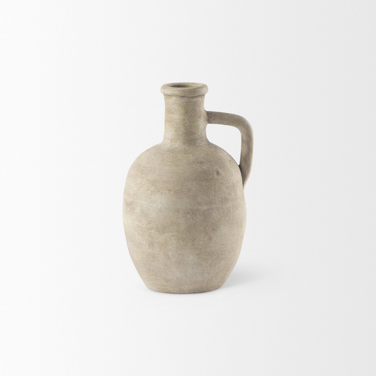 PALISADES 9" BEIGE CERAMIC TABLE VASE - Varnish & Vibe