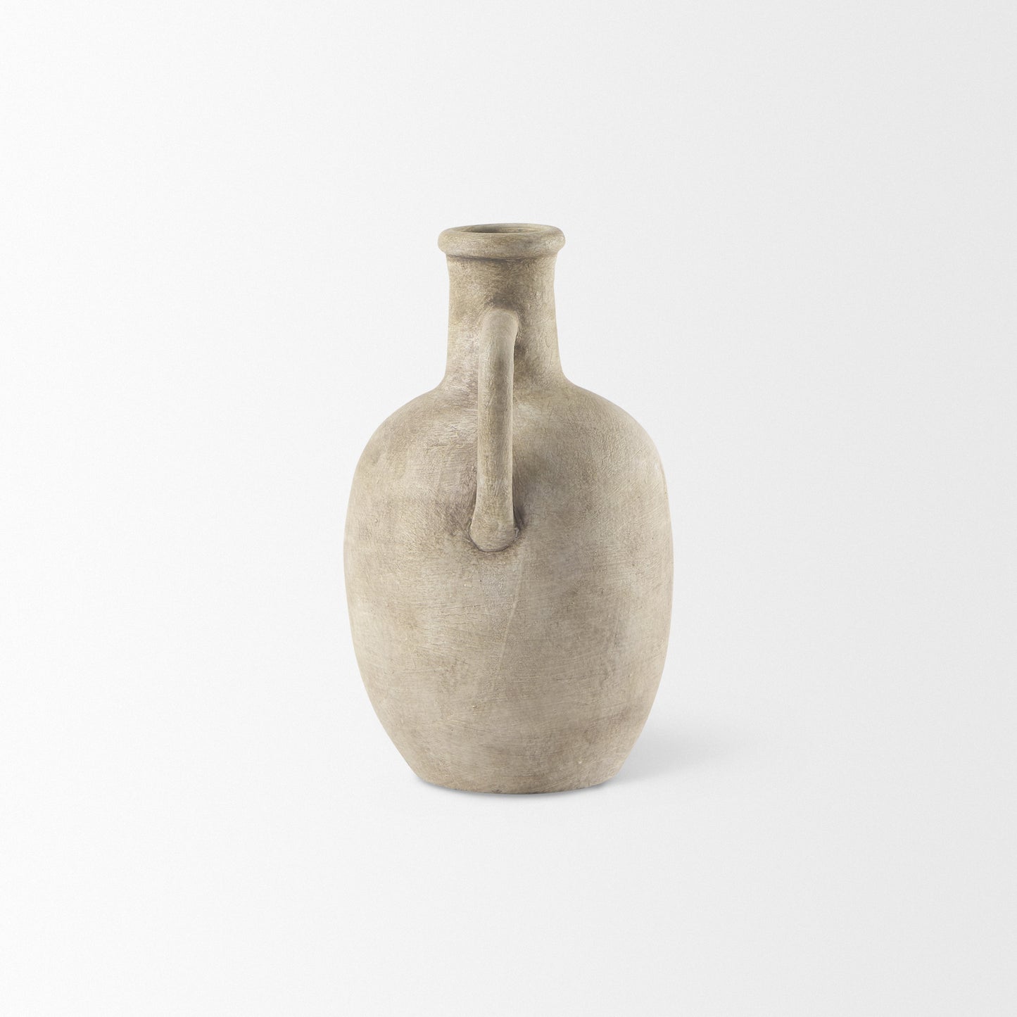 PALISADES 9" BEIGE CERAMIC TABLE VASE - Varnish & Vibe