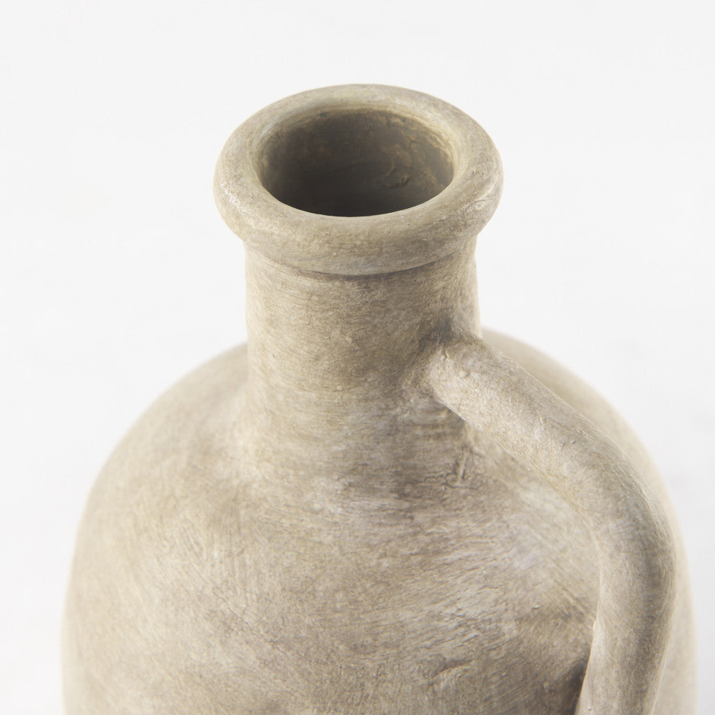 PALISADES 9" BEIGE CERAMIC TABLE VASE - Varnish & Vibe