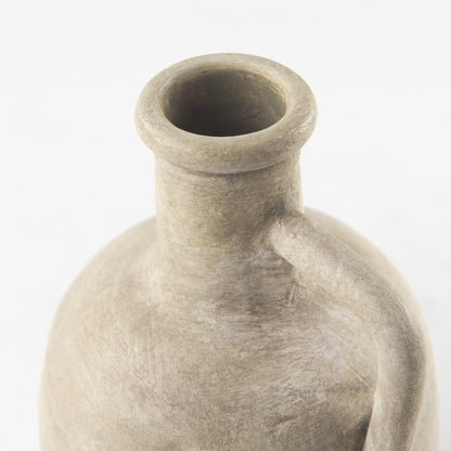 PALISADES 9" BEIGE CERAMIC TABLE VASE - Varnish & Vibe