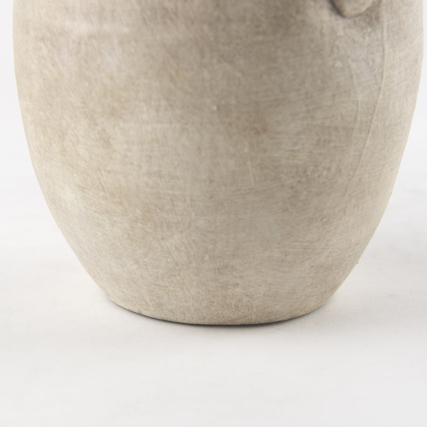 PALISADES 9" BEIGE CERAMIC TABLE VASE - Varnish & Vibe
