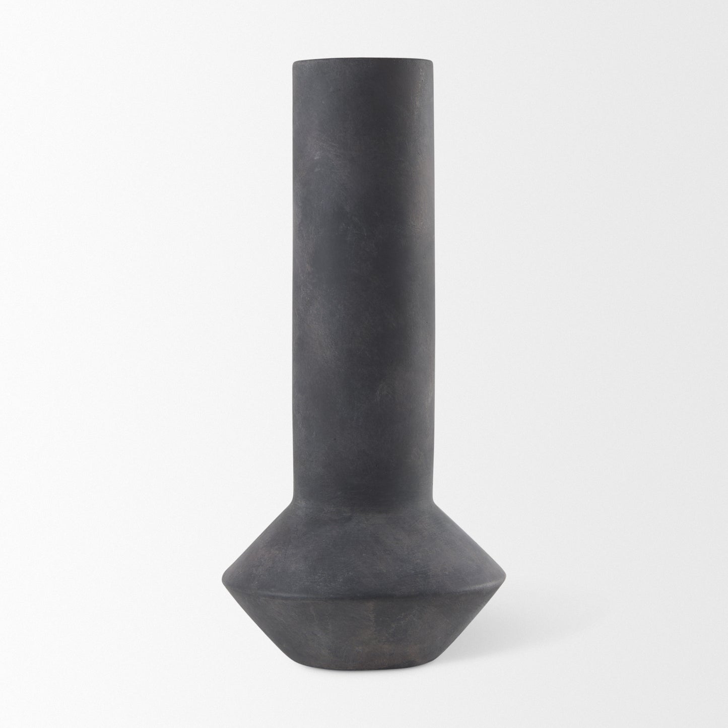 PALISADES 15" BLACK CERAMIC TULIP TABLE VASE - Varnish & Vibe
