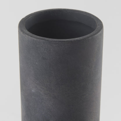 PALISADES 15" BLACK CERAMIC TULIP TABLE VASE - Varnish & Vibe
