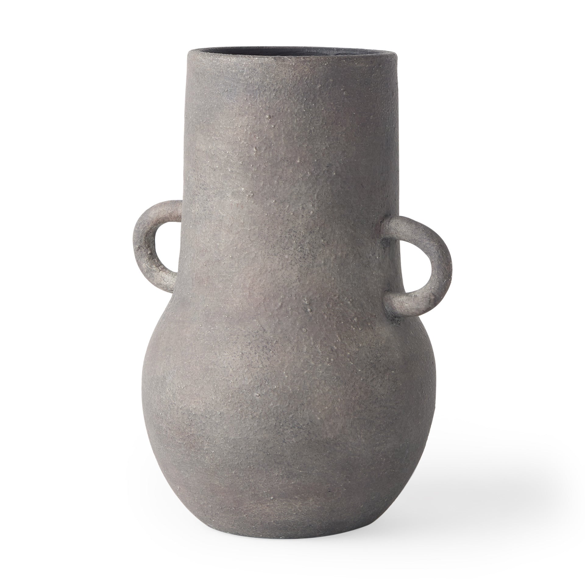 PALISADES 10" BROWN CERAMIC AMPHORA TABLE VASE - Varnish & Vibe