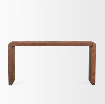 LAUREL 60" BROWN RECLAIMED WOOD FRAME CONSOLE TABLE