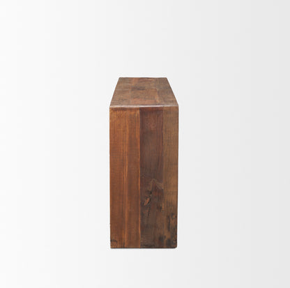 LAUREL 60" BROWN RECLAIMED WOOD FRAME CONSOLE TABLE