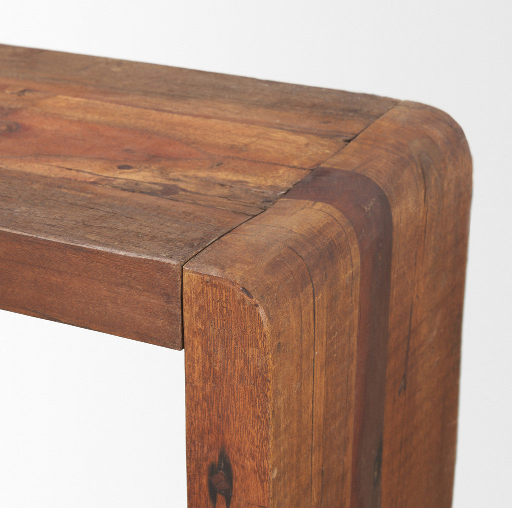 LAUREL 60" BROWN RECLAIMED WOOD FRAME CONSOLE TABLE