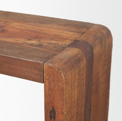 LAUREL 60" BROWN RECLAIMED WOOD FRAME CONSOLE TABLE