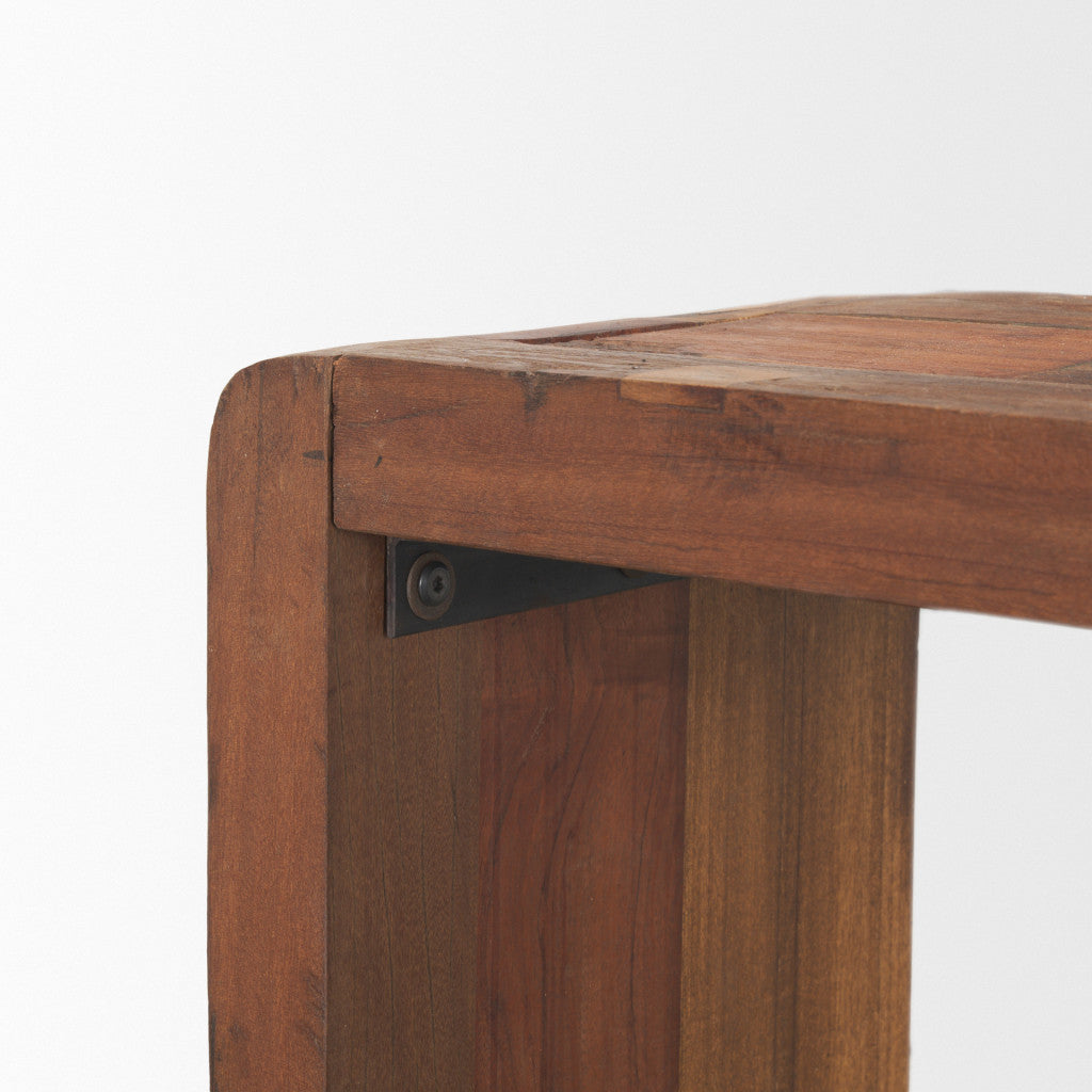LAUREL 60" BROWN RECLAIMED WOOD FRAME CONSOLE TABLE