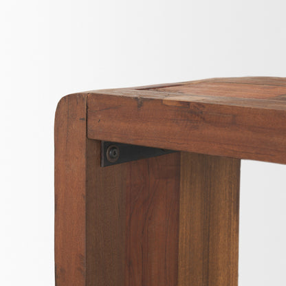 LAUREL 60" BROWN RECLAIMED WOOD FRAME CONSOLE TABLE