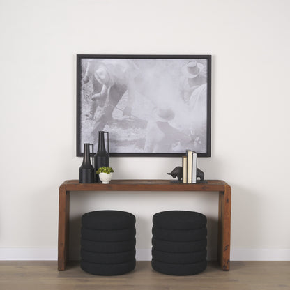 reclaimed wood frame console table, brown reclaimed wood frame console, wood frame console table, reclaimed wood frame console, 60" brown reclaimed wood frame