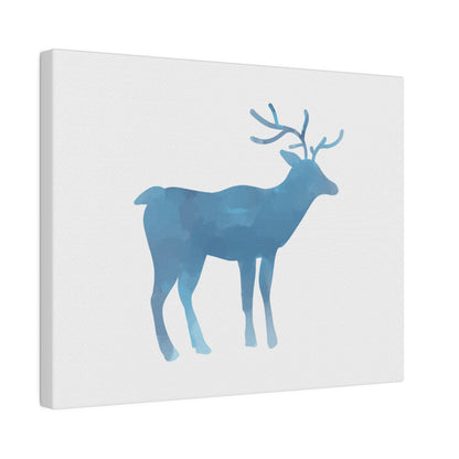 Reindeer Winter Matte Canvas, Stretched, 0.75" - Varnish & Vibe