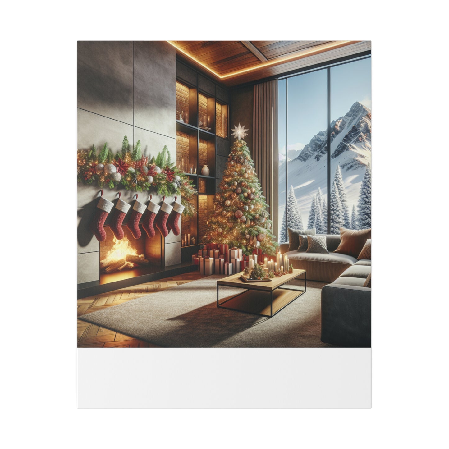 Christmas Matte Canvas, Stretched, 0.75"