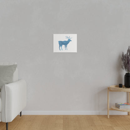 Reindeer Winter Matte Canvas, Stretched, 0.75" - Varnish & Vibe