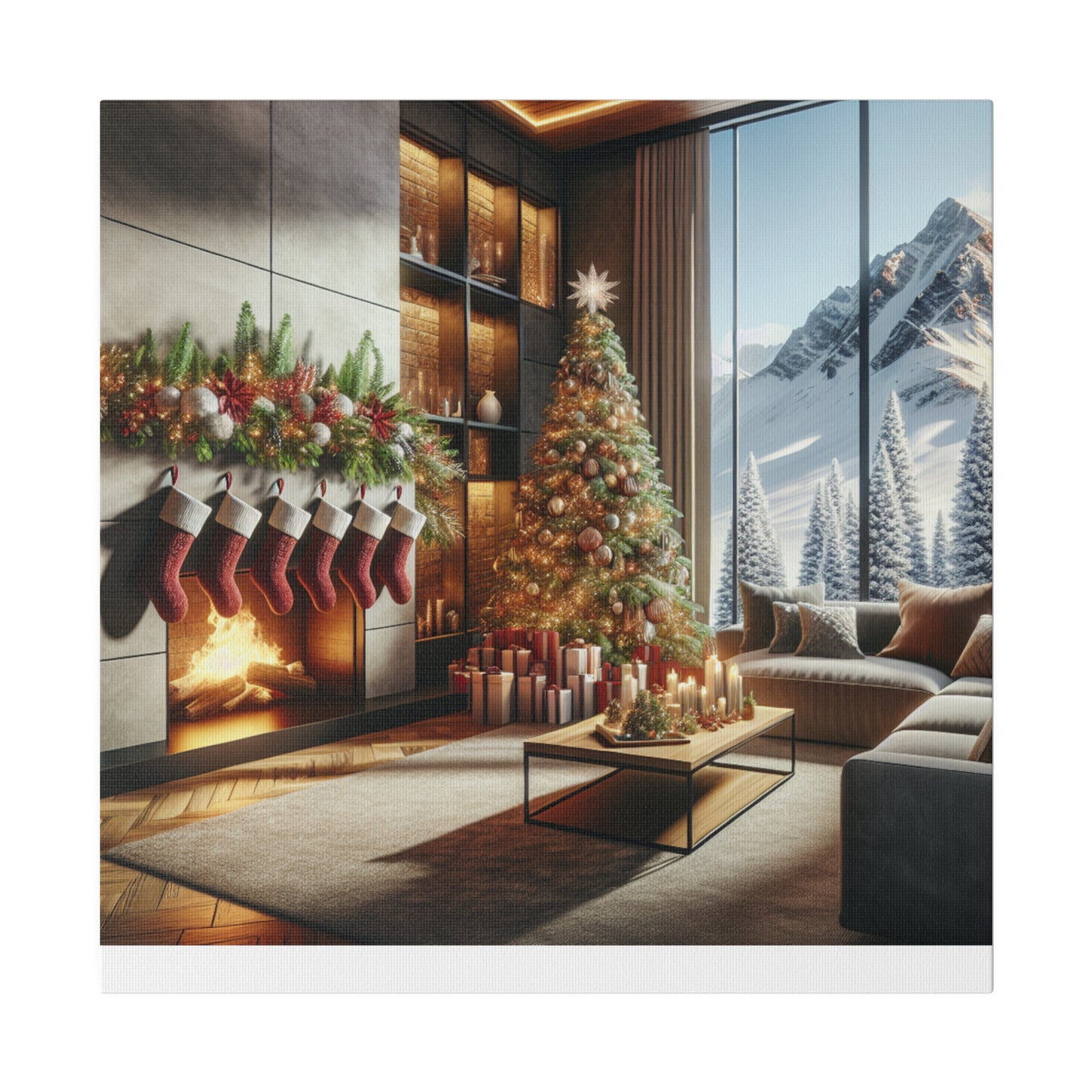 Christmas Matte Canvas, Stretched, 0.75"