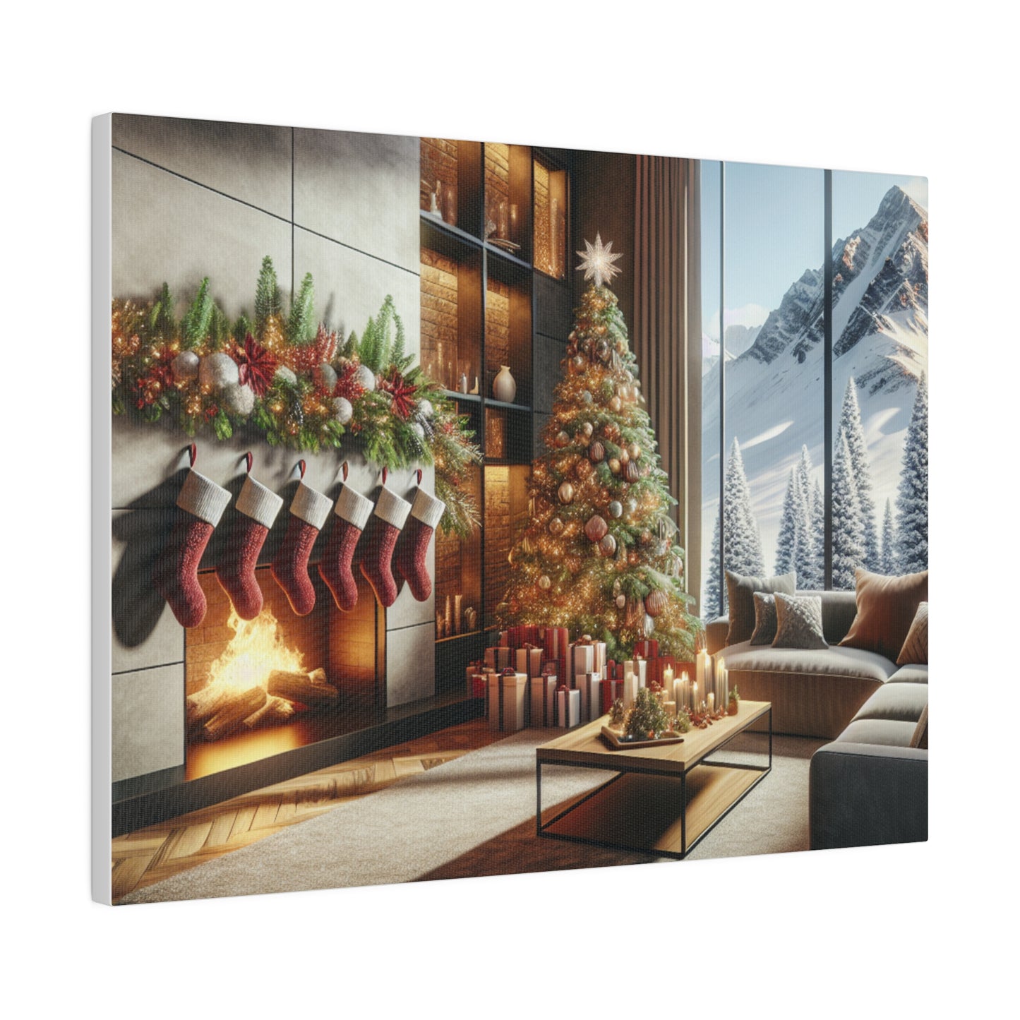 Christmas Matte Canvas, Stretched, 0.75"