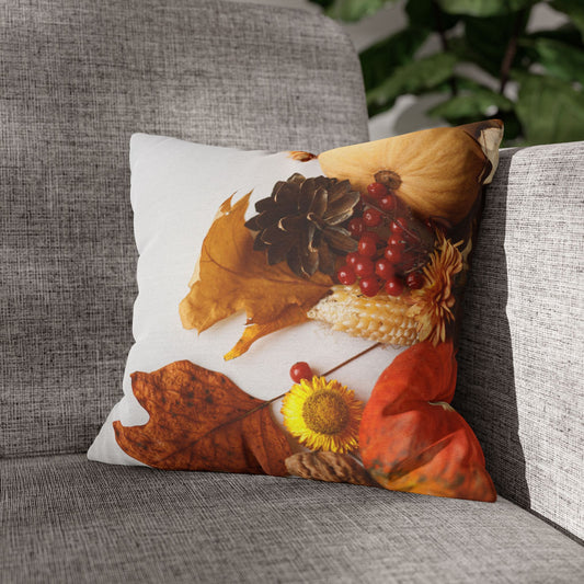 Maple and Pumpkin Fall Harvest Pillowcase