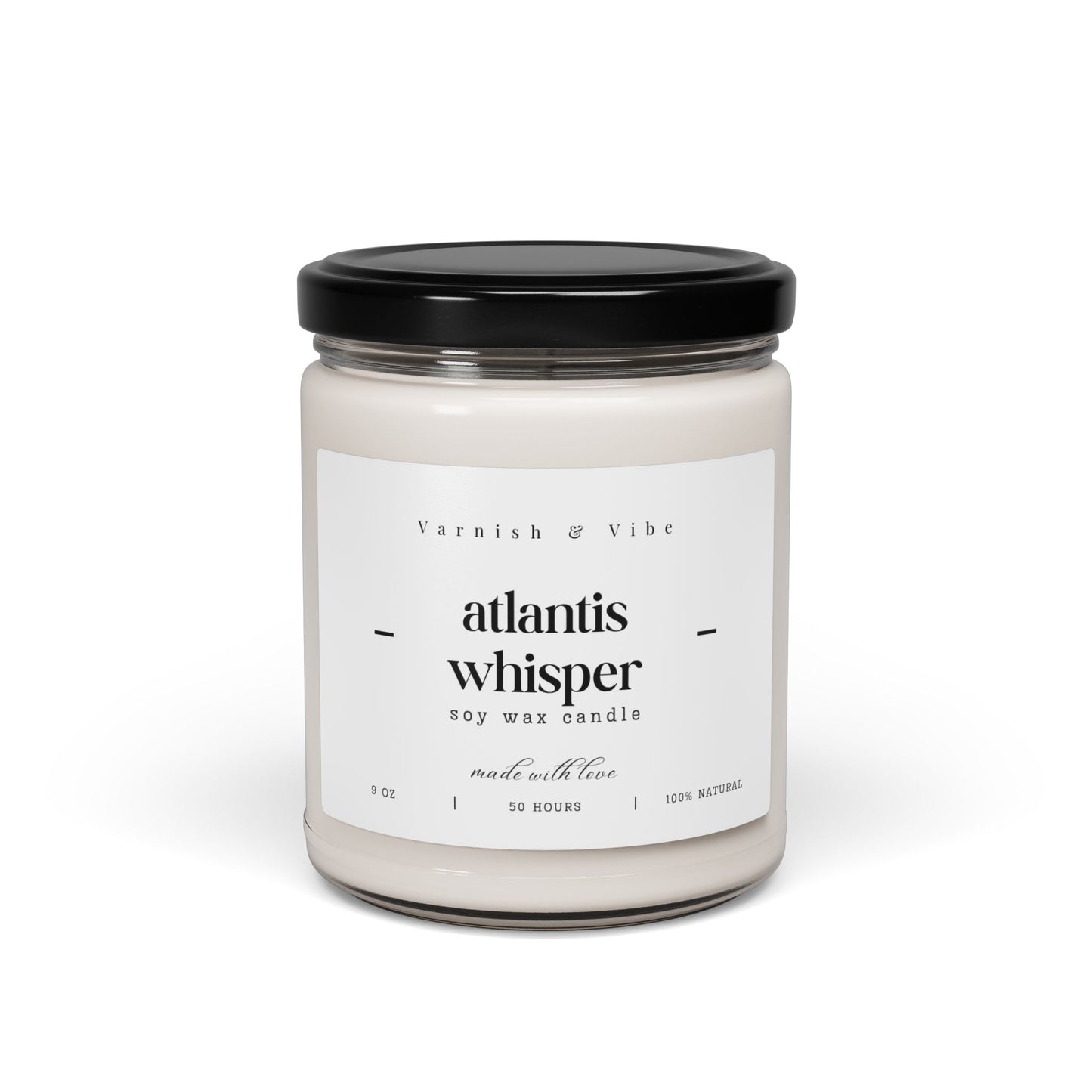 Varnish & Vibe Vegan Natural Soy Candle, 9oz