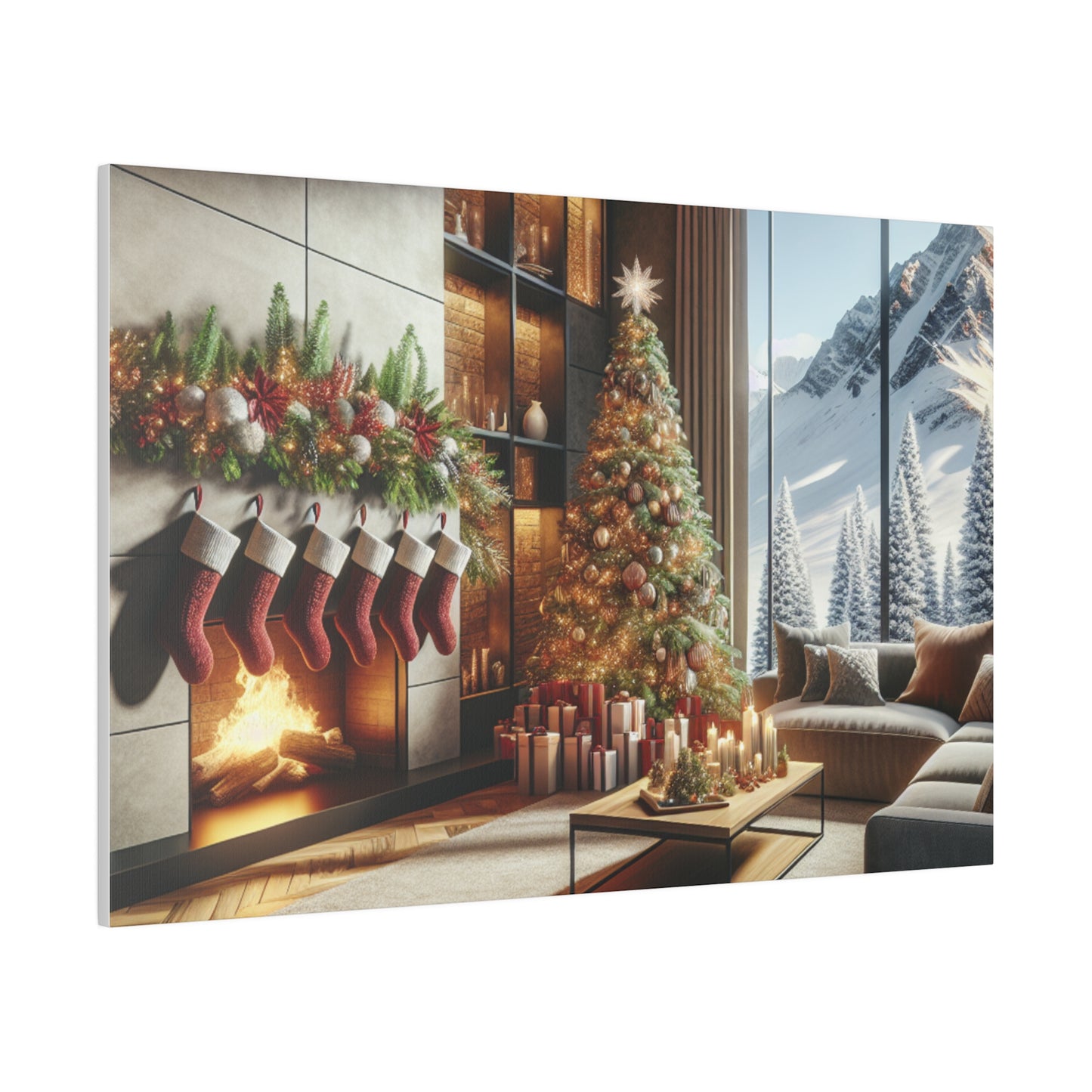 Christmas Matte Canvas, Stretched, 0.75"