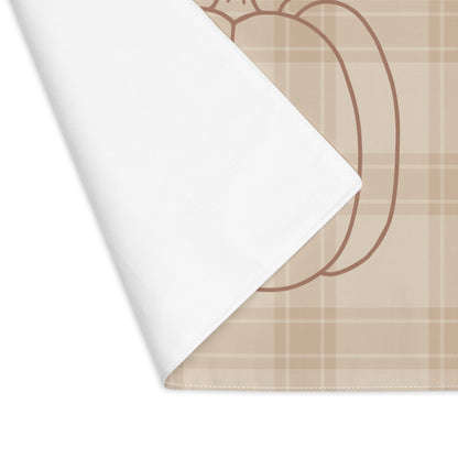 Pumpkin on Plaid Fall Placemat