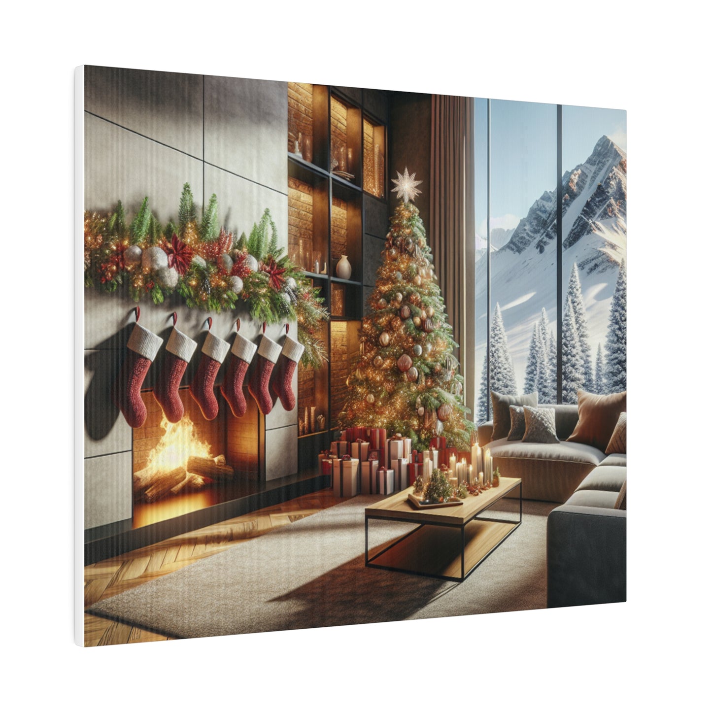 Christmas Matte Canvas, Stretched, 0.75"